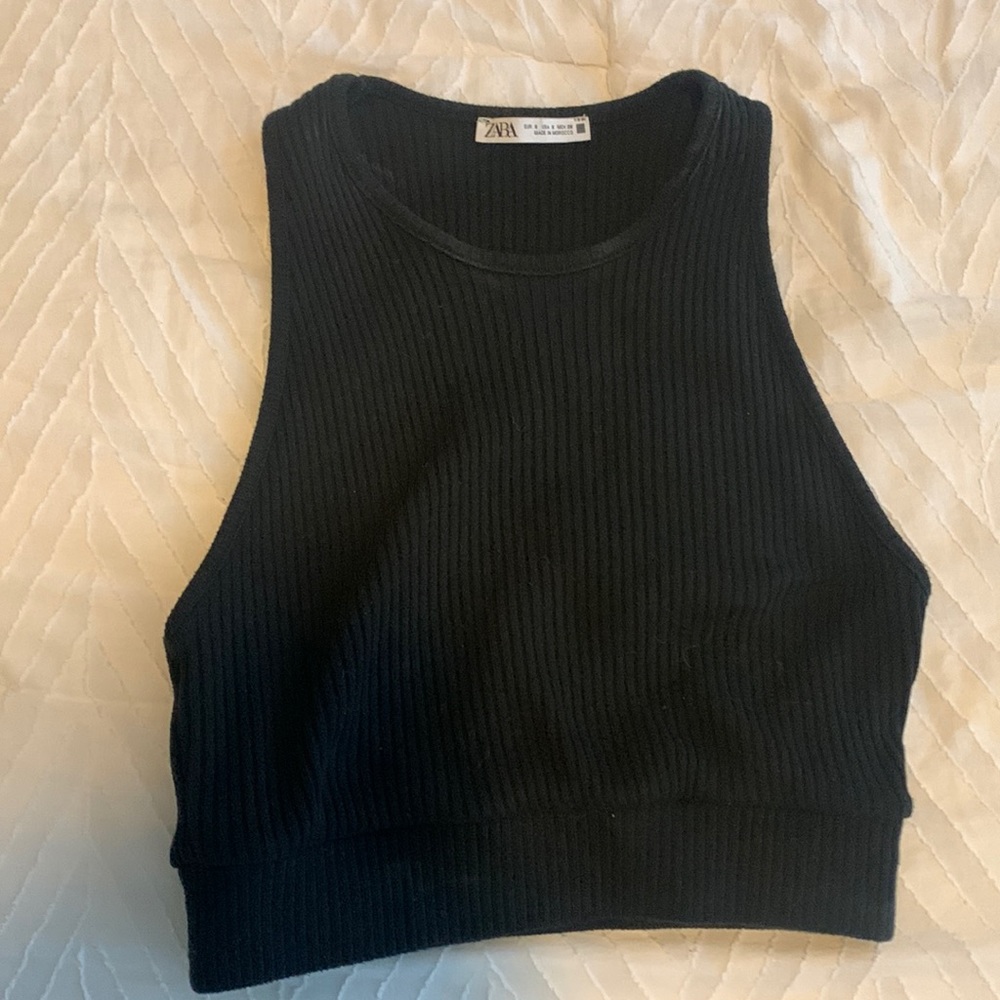 Rubbed cropped tank